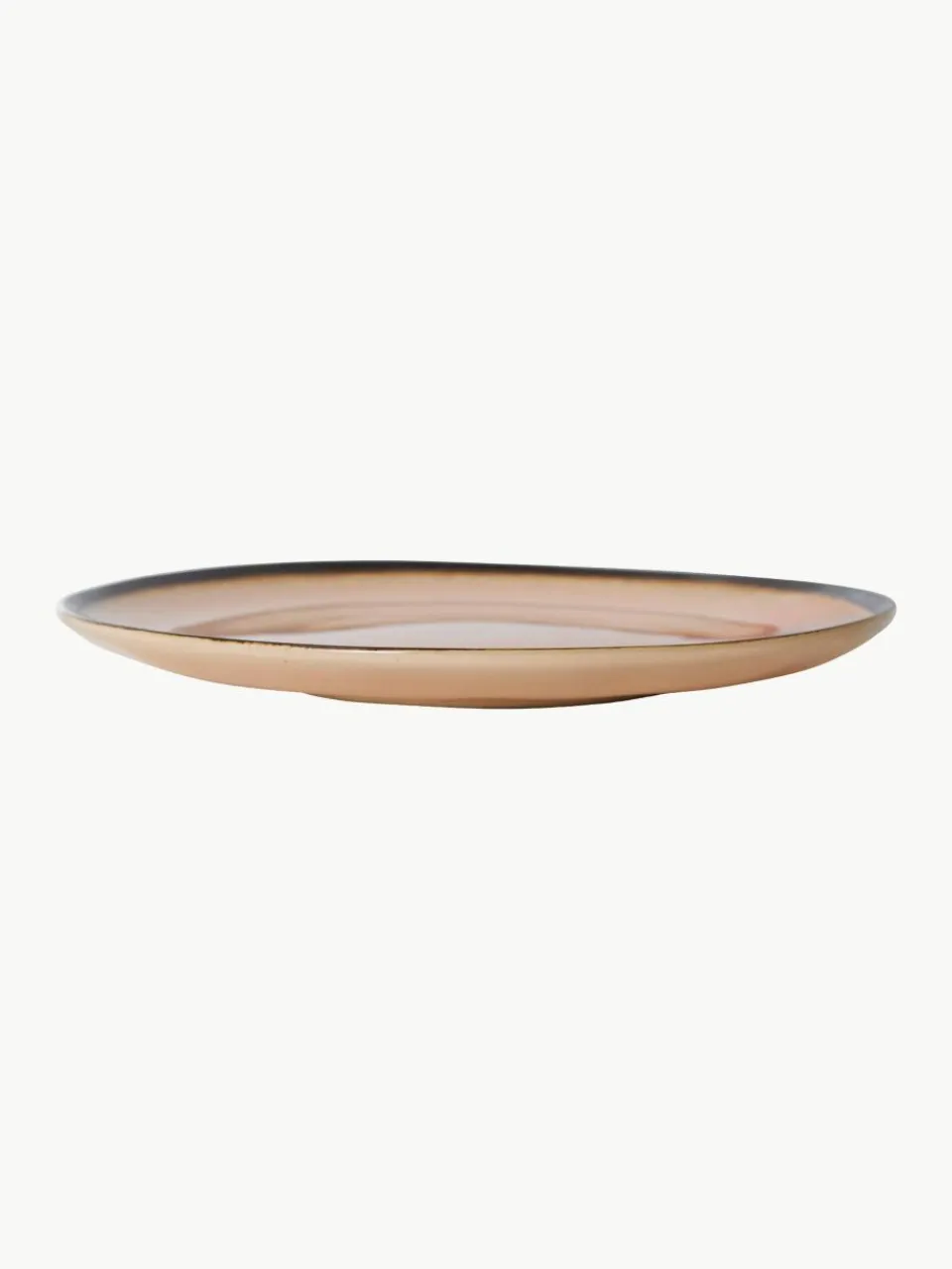 Handgemaakte taartplaatjes 70's van keramiek, 2 stuks^HKLIVING Sale