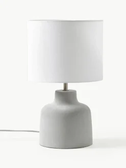 Handgemaakte tafellamp Ike betonnen voet^Westwing Collection Outlet