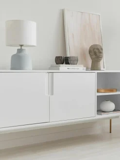 Handgemaakte tafellamp Ike betonnen voet^Westwing Collection Outlet