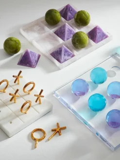 Handgemaakte Tic-Tac-Toe speel Mustique^Jonathan Adler New