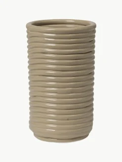 Handgemaakte vaas Corduroy, H 21 cm^ferm LIVING Clearance