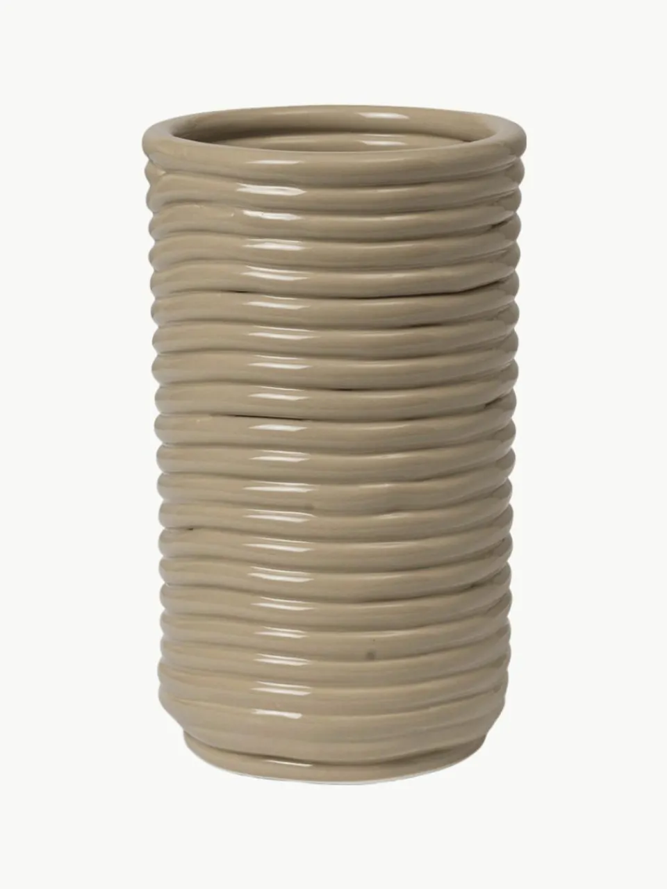 Handgemaakte vaas Corduroy, H 21 cm^ferm LIVING Clearance