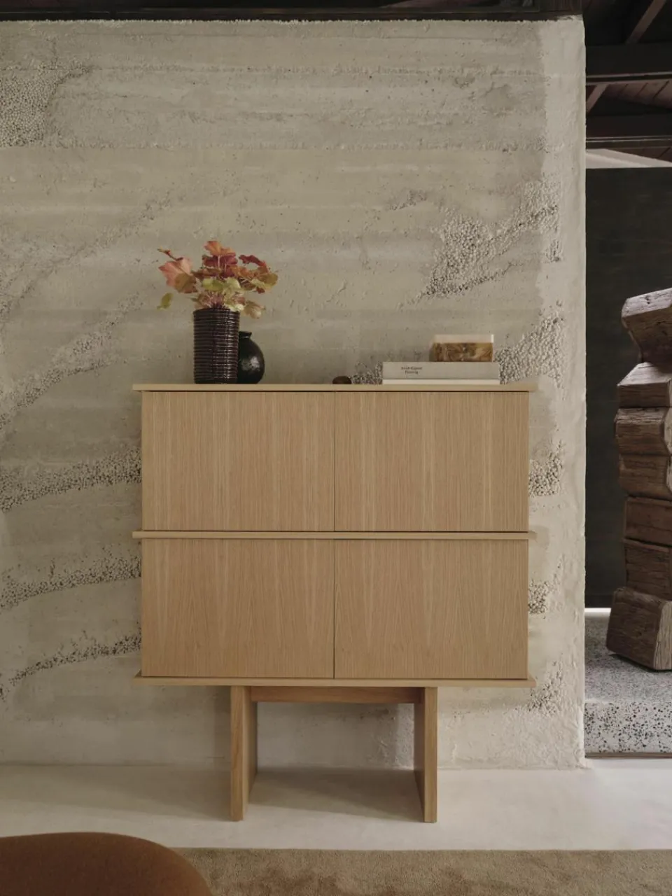 Handgemaakte vaas Corduroy, H 21 cm^ferm LIVING Discount