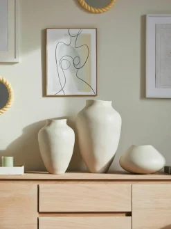 Handgemaakte vaas Latona, H 30 cm^Westwing Collection New