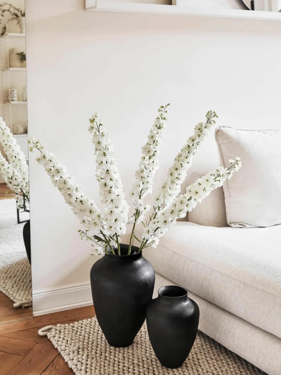 Handgemaakte vaas Latona, H 41 cm^Westwing Collection New