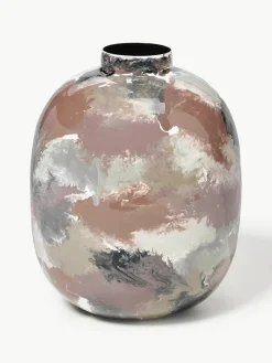 Handgemaakte vaas Thyra uit ijzer, H 31 cm^Broste Copenhagen New