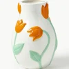 Handgemaakte vaas Tulip, H 22 cm^&k Amsterdam Clearance