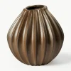 Handgemaakte vaas Wide met reactief glazuur, H 25 cm^Broste Copenhagen Hot