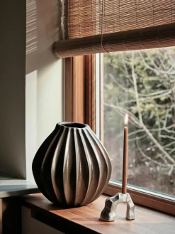 Handgemaakte vaas Wide met reactief glazuur, H 25 cm^Broste Copenhagen Hot