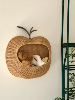Handgemaakte wandrek Apple van rotan^ferm LIVING Kids New