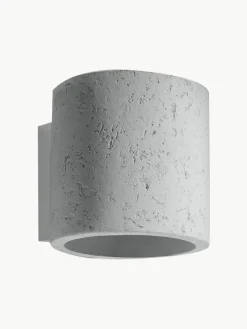 Handgemaakte wandspot Rosalia van beton^Westwing Outlet