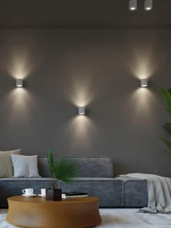 Handgemaakte wandspot Rosalia van beton^Westwing Outlet