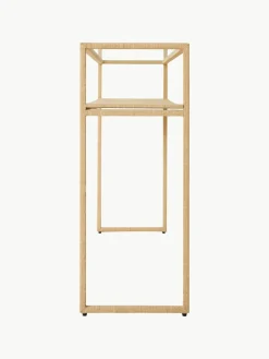 Handgemaakte wandtafel Raffia met glazen tafelblad^HKLIVING Fashion