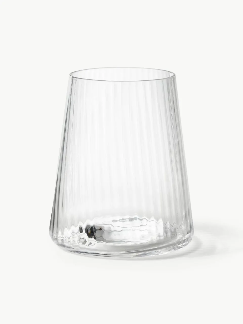 Handgemaakte waterglazen Cami met groefstructuur, 4 stuks^Westwing Collection Online