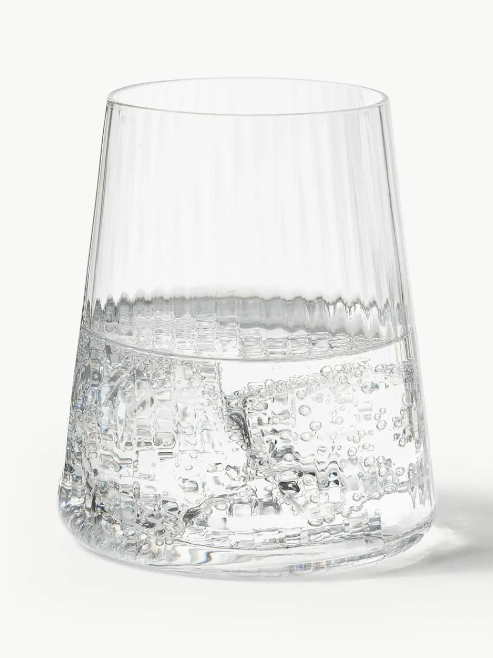 Handgemaakte waterglazen Cami met groefstructuur, 4 stuks^Westwing Collection Online