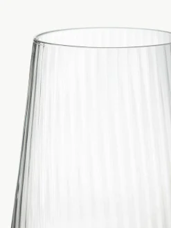 Handgemaakte waterglazen Cami met groefstructuur, 4 stuks^Westwing Collection Online