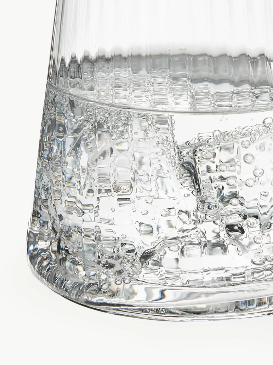 Handgemaakte waterglazen Cami met groefstructuur, 4 stuks^Westwing Collection Online