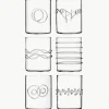 Handgemaakte waterglazen Deco' Clear, set van 6^ICHENDORF Hot