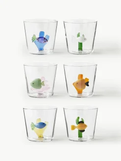 Handgemaakte waterglazen Marine Garden, 6-delig^ICHENDORF Sale