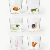Handgemaakte waterglazen Animal Farm, 6-delig^ICHENDORF Discount