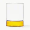Handgemaakte waterglazen bamboe Groove, 2 stuks^ICHENDORF Best