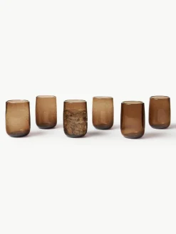 Handgemaakte waterglazen Bari met luchtbellen, 6 stuks^Olsson & Jensen Discount