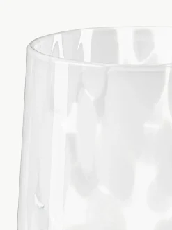 Handgemaakte waterglazen Oakley met stippenpatroon, set van 4^Westwing Collection Discount