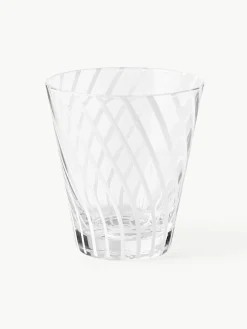 Handgemaakte waterglazen Carson, 4 stuks^Westwing Collection New