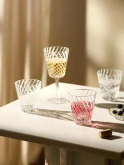 Handgemaakte waterglazen Carson, 4 stuks^Westwing Collection New