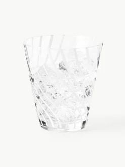 Handgemaakte waterglazen Carson, 4 stuks^Westwing Collection New