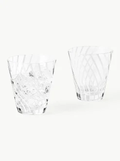 Handgemaakte waterglazen Carson, 4 stuks^Westwing Collection New