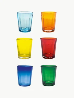Handgemaakte waterglazen Confezione, set van 6^zafferano Clearance