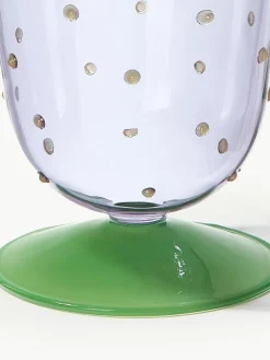 Handgemaakte waterglazen Dot van borosilicaatglas, 2 stuks^&k Amsterdam Discount