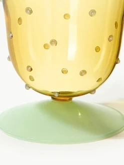 Handgemaakte waterglazen Dot van borosilicaatglas, 2 stuks^&k Amsterdam Online