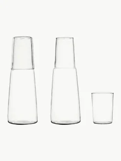 Handgemaakte waterkaraf en waterglas Torre, set van 2^ICHENDORF Best