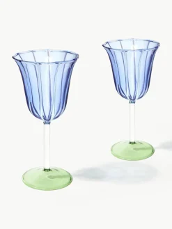 Handgemaakte wijnglazen Eve van borosilicaatglas, 2 stuks^&k Amsterdam Best