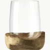 Handgemaakte windlicht Terra met teakhouten houder^LEONARDO Fashion