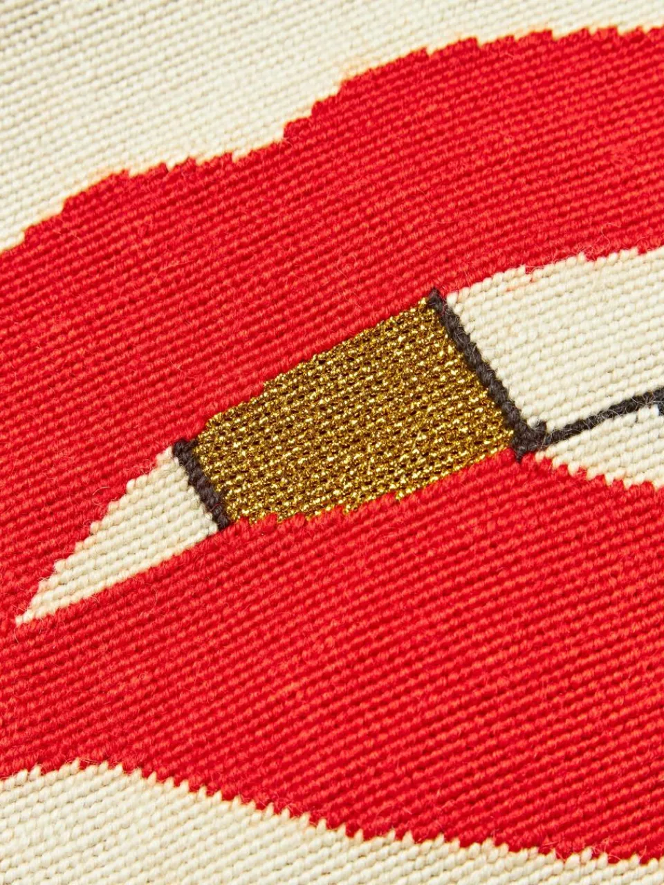 Handgemaakte wollendecoratief kussen Lips Bitten^Jonathan Adler Fashion