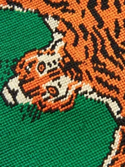 Handgemaakte wollendecoratief kussen Tiger^Jonathan Adler Sale