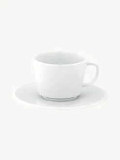 Handgemaakte XS porseleinen koffiekopjes Vitruv met schoteltjes, 2 stuks^Meissen Fashion