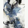 Handgeschilderd canvas print Blue vibes^Malerifabrikken Sale