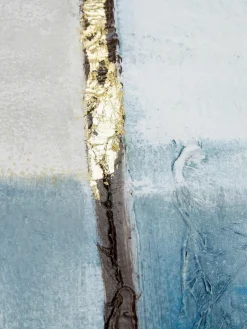 Handgeschilderde canvasdoek Golden Blue II^Malerifabrikken Sale