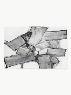 Handgeschilderde canvasprint Donker Abstract^Incado Discount
