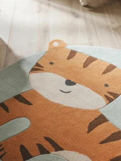 Handgetuft kindervloerkleed Savannah van wol^Benuta Hot