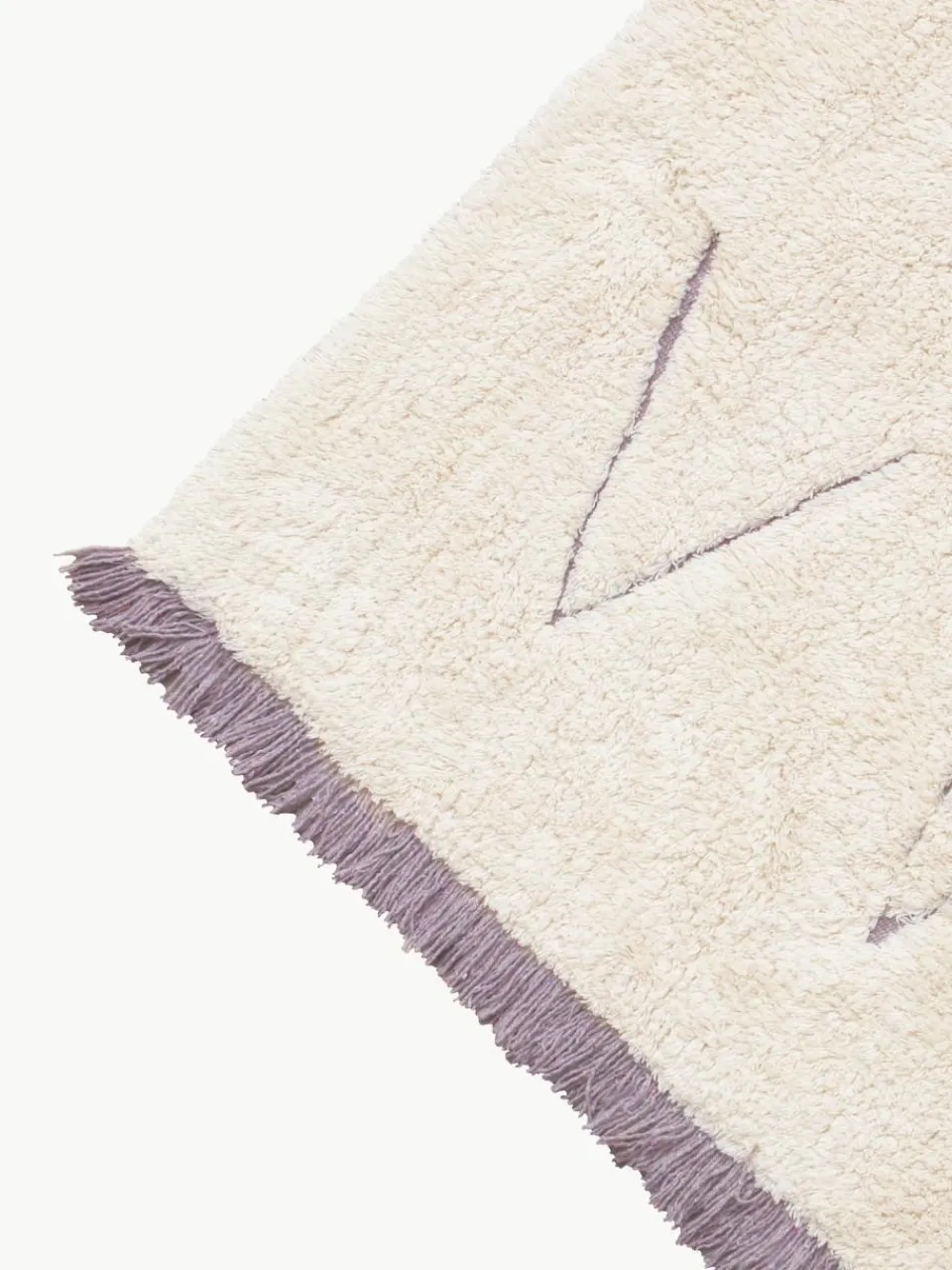Handgetuft kindervloerkleed ABC met lettermotief, wasbaar^Lorena Canals Best