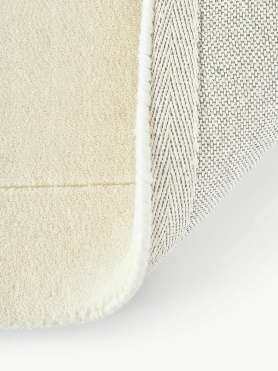 Handgetuft laagpolig wollen vloerkleed Jadie^Westwing Collection New