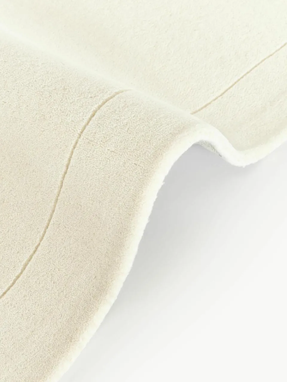 Handgetuft laagpolig wollen vloerkleed Jadie^Westwing Collection New