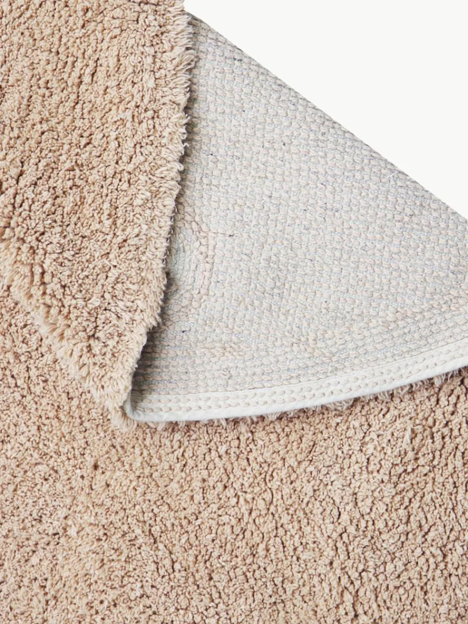 Handgetuft rond vloerkleed Dot met hoog-laag effect, wasbaar^Lorena Canals Online