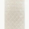 Handgetuft viscose vloerkleed Glanzend met ruitpatroon^Westwing Collection Fashion