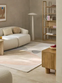Handgetuft wollen vloerkleed Luke met abstract patroon^Westwing Collection Discount